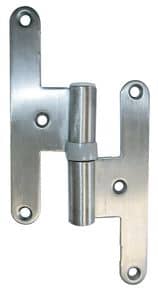 Paumelle universelle pour menuiserie bois Avec lame mâle en T