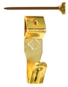 Sachet de crochets 1 trou acier laitonné