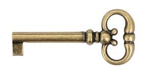 Clé anneau cuisse de grenouille 711 Laiton patiné