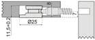 Réf. 234164 - Boîtier excentrique diamètre 25 mm