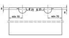 Réf. 257271 - Garniture pour une porte - 1050 / 2