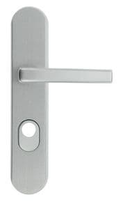 Ensemble sur plaque blindée Minéral Finition Argent F1