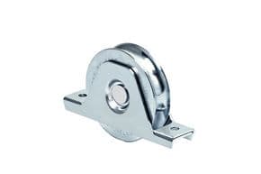 Galet avec support intérieur double roulement Gorge ronde diamètre 19 mm