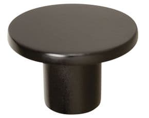 Bouton 0168 COMO zamak Noir mat