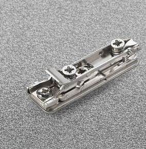 Embase droite acier avec eurovis