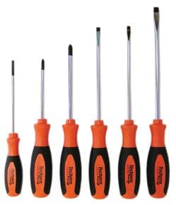 Jeu de 6 tournevis Fente / Pozidriv
