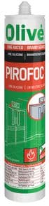 Mastic silicone neutre ignifuge PIROFOC Cartouche