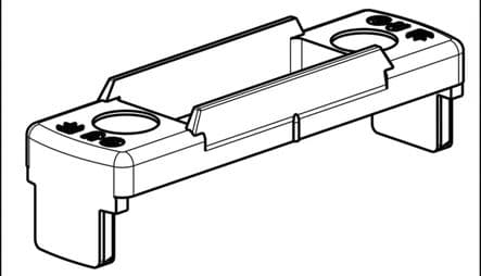Réf. 096880 - Gâche pvc Zendow et Rehau / Optima et Veka 70