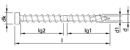 Réf. 312042 - Acier zingué blanc